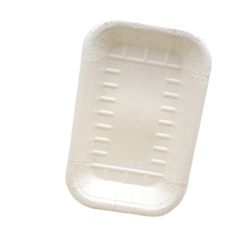 Plato biodegradable del bagazo de la caña de azúcar del servicio de mesa de los sistemas de los alimentos de preparación rápida del bocado